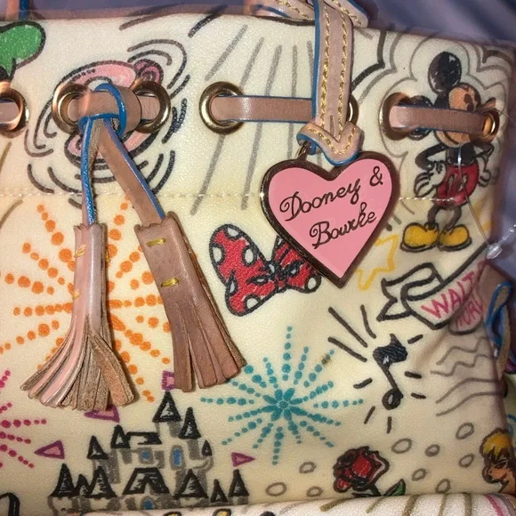 Dooney & Bourke Colorful Disney Satchel Set RARE - Picture 3 of 10